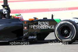 Sergio Perez (MEX), Sahara Force India  09.04.2014. Formula One Testing, Bahrain Test, Day Two, Sakhir, Bahrain.