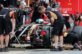 Charles Pic (FRA), Third Driver, Lotus F1 Team  13.05.2014. Formula One Testing, Barcelona, Spain, Day One.
