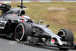 Jenson Button (GBR), McLaren F1 Team  13.05.2014. Formula One Testing, Barcelona, Spain, Day One.
