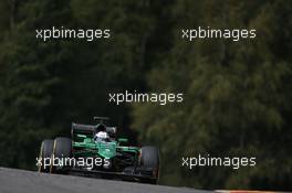 Andre Lotterer (GER) Caterham CT05. 22.08.2014. Formula 1 World Championship, Rd 12, Belgian Grand Prix, Spa Francorchamps, Belgium, Practice Day.