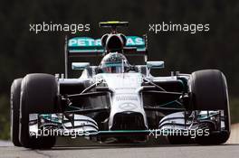 Nico Rosberg (GER) Mercedes AMG F1 W05. 22.08.2014. Formula 1 World Championship, Rd 12, Belgian Grand Prix, Spa Francorchamps, Belgium, Practice Day.