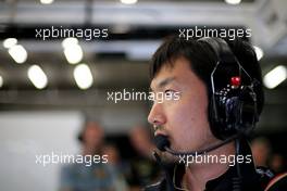 Ayao komatsu (JPN), Race engineer, Lotus F1 Team  22.08.2014. Formula 1 World Championship, Rd 12, Belgian Grand Prix, Spa Francorchamps, Belgium, Practice Day.