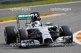 Lewis Hamilton (GBR) Mercedes AMG F1 W05. 22.08.2014. Formula 1 World Championship, Rd 12, Belgian Grand Prix, Spa Francorchamps, Belgium, Practice Day.