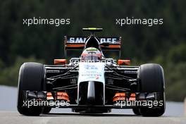 Sergio Perez (MEX), Sahara Force India  22.08.2014. Formula 1 World Championship, Rd 12, Belgian Grand Prix, Spa Francorchamps, Belgium, Practice Day.