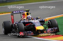 Daniel Ricciardo (AUS) Red Bull Racing RB10. 22.08.2014. Formula 1 World Championship, Rd 12, Belgian Grand Prix, Spa Francorchamps, Belgium, Practice Day.