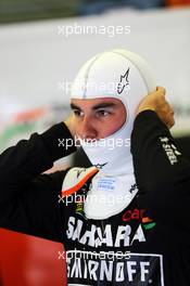 Sergio Perez (MEX) Sahara Force India F1. 22.08.2014. Formula 1 World Championship, Rd 12, Belgian Grand Prix, Spa Francorchamps, Belgium, Practice Day.
