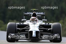 Kevin Magnussen (DEN), McLaren F1  22.08.2014. Formula 1 World Championship, Rd 12, Belgian Grand Prix, Spa Francorchamps, Belgium, Practice Day.