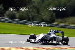 Valtteri Bottas (FIN) Williams FW36. 22.08.2014. Formula 1 World Championship, Rd 12, Belgian Grand Prix, Spa Francorchamps, Belgium, Practice Day.