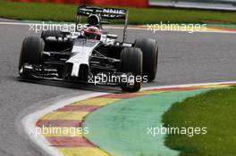Jenson Button (GBR) McLaren MP4-29. 22.08.2014. Formula 1 World Championship, Rd 12, Belgian Grand Prix, Spa Francorchamps, Belgium, Practice Day.