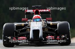 Romain Grosjean (FRA) Lotus F1 E22. 22.08.2014. Formula 1 World Championship, Rd 12, Belgian Grand Prix, Spa Francorchamps, Belgium, Practice Day.