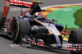 Daniil Kvyat (RUS) Scuderia Toro Rosso STR9. 22.08.2014. Formula 1 World Championship, Rd 12, Belgian Grand Prix, Spa Francorchamps, Belgium, Practice Day.