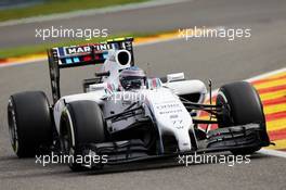 Valtteri Bottas (FIN) Williams FW36. 22.08.2014. Formula 1 World Championship, Rd 12, Belgian Grand Prix, Spa Francorchamps, Belgium, Practice Day.