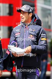 Daniel Ricciardo (AUS) Red Bull Racing. 22.08.2014. Formula 1 World Championship, Rd 12, Belgian Grand Prix, Spa Francorchamps, Belgium, Practice Day.