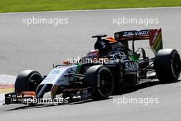 Nico Hulkenberg (GER), Sahara Force India  24.08.2014. Formula 1 World Championship, Rd 12, Belgian Grand Prix, Spa Francorchamps, Belgium, Race Day.