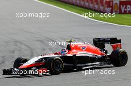 Max Chilton (GBR) Marussia F1 Team MR03. 24.08.2014. Formula 1 World Championship, Rd 12, Belgian Grand Prix, Spa Francorchamps, Belgium, Race Day.