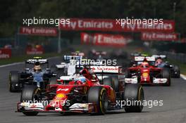 Fernando Alonso (ESP) Ferrari F14-T. 24.08.2014. Formula 1 World Championship, Rd 12, Belgian Grand Prix, Spa Francorchamps, Belgium, Race Day.