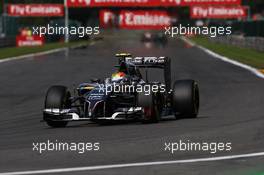 Esteban Gutierrez (MEX) Sauber C33. 24.08.2014. Formula 1 World Championship, Rd 12, Belgian Grand Prix, Spa Francorchamps, Belgium, Race Day.