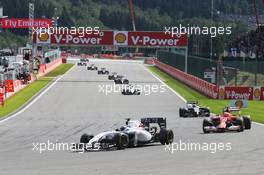 Valtteri Bottas (FIN) Williams FW36. 24.08.2014. Formula 1 World Championship, Rd 12, Belgian Grand Prix, Spa Francorchamps, Belgium, Race Day.