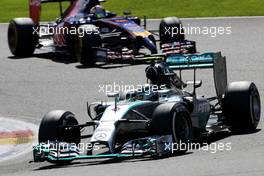 Nico Rosberg (GER), Mercedes AMG F1 Team  24.08.2014. Formula 1 World Championship, Rd 12, Belgian Grand Prix, Spa Francorchamps, Belgium, Race Day.