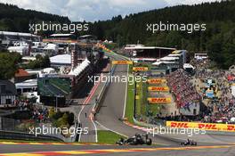 Adrian Sutil (GER) Sauber C33. 24.08.2014. Formula 1 World Championship, Rd 12, Belgian Grand Prix, Spa Francorchamps, Belgium, Race Day.