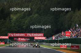 Sergio Perez (MEX) Sahara Force India F1 VJM07. 24.08.2014. Formula 1 World Championship, Rd 12, Belgian Grand Prix, Spa Francorchamps, Belgium, Race Day.