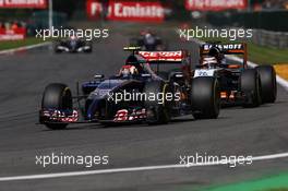 Daniil Kvyat (RUS) Scuderia Toro Rosso STR9. 24.08.2014. Formula 1 World Championship, Rd 12, Belgian Grand Prix, Spa Francorchamps, Belgium, Race Day.