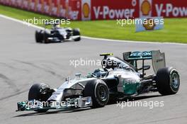 Nico Rosberg (GER) Mercedes AMG F1 W05. 24.08.2014. Formula 1 World Championship, Rd 12, Belgian Grand Prix, Spa Francorchamps, Belgium, Race Day.