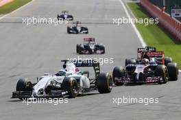 Felipe Massa (BRA) Williams FW36. 24.08.2014. Formula 1 World Championship, Rd 12, Belgian Grand Prix, Spa Francorchamps, Belgium, Race Day.