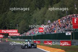 Lewis Hamilton (GBR) Mercedes AMG F1 W05. 24.08.2014. Formula 1 World Championship, Rd 12, Belgian Grand Prix, Spa Francorchamps, Belgium, Race Day.