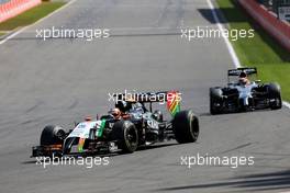 Nico Hulkenberg (GER), Sahara Force India  24.08.2014. Formula 1 World Championship, Rd 12, Belgian Grand Prix, Spa Francorchamps, Belgium, Race Day.