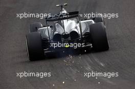 Kevin Magnussen (DEN) McLaren MP4-29 sparks through Eau Rouge. 23.08.2014. Formula 1 World Championship, Rd 12, Belgian Grand Prix, Spa Francorchamps, Belgium, Qualifying Day.
