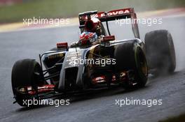 Romain Grosjean (FRA) Lotus F1 E22. 23.08.2014. Formula 1 World Championship, Rd 12, Belgian Grand Prix, Spa Francorchamps, Belgium, Qualifying Day.