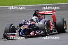 Jean-Eric Vergne (FRA) Scuderia Toro Rosso STR9. 23.08.2014. Formula 1 World Championship, Rd 12, Belgian Grand Prix, Spa Francorchamps, Belgium, Qualifying Day.