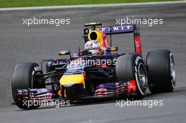 Daniel Ricciardo (AUS) Red Bull Racing RB10. 23.08.2014. Formula 1 World Championship, Rd 12, Belgian Grand Prix, Spa Francorchamps, Belgium, Qualifying Day.