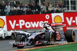 Daniil Kvyat (RUS) Scuderia Toro Rosso STR9. 23.08.2014. Formula 1 World Championship, Rd 12, Belgian Grand Prix, Spa Francorchamps, Belgium, Qualifying Day.