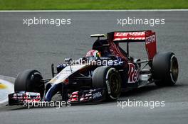 Daniil Kvyat (RUS) Scuderia Toro Rosso STR9. 23.08.2014. Formula 1 World Championship, Rd 12, Belgian Grand Prix, Spa Francorchamps, Belgium, Qualifying Day.