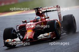 Fernando Alonso (ESP) Ferrari F14-T. 23.08.2014. Formula 1 World Championship, Rd 12, Belgian Grand Prix, Spa Francorchamps, Belgium, Qualifying Day.