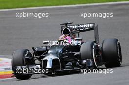 Jenson Button (GBR) McLaren MP4-29. 23.08.2014. Formula 1 World Championship, Rd 12, Belgian Grand Prix, Spa Francorchamps, Belgium, Qualifying Day.