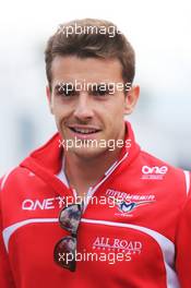 Jules Bianchi (FRA) Marussia F1 Team. 21.08.2014. Formula 1 World Championship, Rd 12, Belgian Grand Prix, Spa Francorchamps, Belgium, Preparation Day.