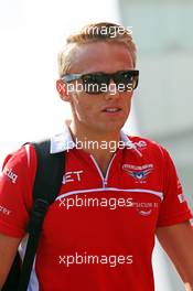 Max Chilton (GBR) Marussia F1 Team. 21.08.2014. Formula 1 World Championship, Rd 12, Belgian Grand Prix, Spa Francorchamps, Belgium, Preparation Day.