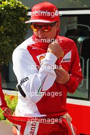 Kimi Raikkonen (FIN) Ferrari. 21.08.2014. Formula 1 World Championship, Rd 12, Belgian Grand Prix, Spa Francorchamps, Belgium, Preparation Day.