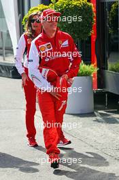 Kimi Raikkonen (FIN) Ferrari. 21.08.2014. Formula 1 World Championship, Rd 12, Belgian Grand Prix, Spa Francorchamps, Belgium, Preparation Day.
