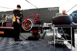 Pirelli technicians 21.08.2014. Formula 1 World Championship, Rd 12, Belgian Grand Prix, Spa Francorchamps, Belgium, Preparation Day.