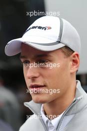 Stoffel Vandoorne (BEL) McLaren Test and Reserve Driver. 21.08.2014. Formula 1 World Championship, Rd 12, Belgian Grand Prix, Spa Francorchamps, Belgium, Preparation Day.