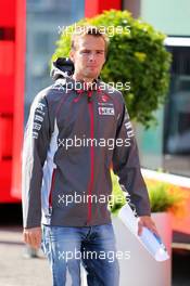 Giedo van der Garde (NLD) Sauber Reserve Driver. 21.08.2014. Formula 1 World Championship, Rd 12, Belgian Grand Prix, Spa Francorchamps, Belgium, Preparation Day.
