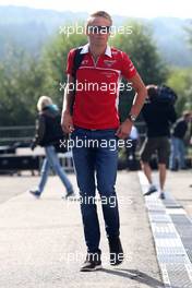 Max Chilton (GBR), Marussia F1 Team  21.08.2014. Formula 1 World Championship, Rd 12, Belgian Grand Prix, Spa Francorchamps, Belgium, Preparation Day.