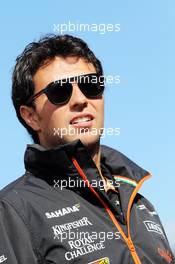 Sergio Perez (MEX) Sahara Force India F1. 21.08.2014. Formula 1 World Championship, Rd 12, Belgian Grand Prix, Spa Francorchamps, Belgium, Preparation Day.