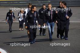 Valtteri Bottas (FIN) Williams walks the circuit. 21.08.2014. Formula 1 World Championship, Rd 12, Belgian Grand Prix, Spa Francorchamps, Belgium, Preparation Day.