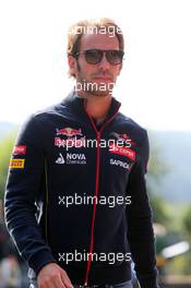 Jean-Eric Vergne (FRA) Scuderia Toro Rosso. 21.08.2014. Formula 1 World Championship, Rd 12, Belgian Grand Prix, Spa Francorchamps, Belgium, Preparation Day.