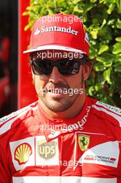 Fernando Alonso (ESP) Ferrari. 21.08.2014. Formula 1 World Championship, Rd 12, Belgian Grand Prix, Spa Francorchamps, Belgium, Preparation Day.